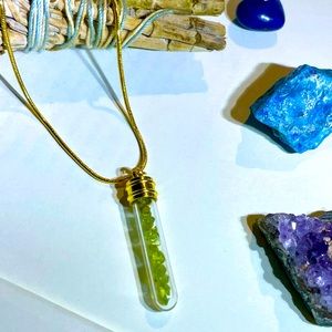 Gold Plated Peridot Necklace